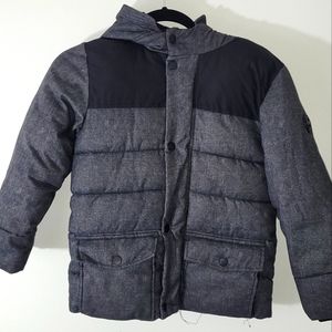Boys Michael Kors Winter Coat Size 7 Black and Grey